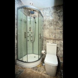 Shower Cabin With Double Shower Head - Aspland House